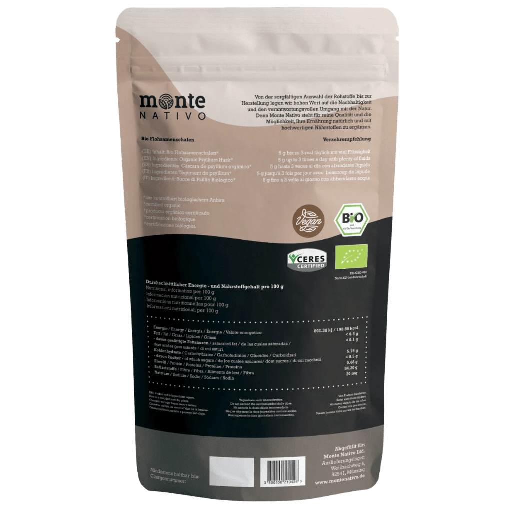 Bio Flohsamenschalen (500g)