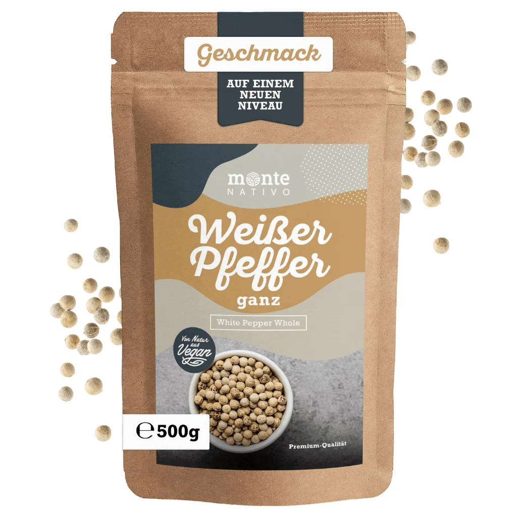 Weißer Pfeffer ganz (500g)