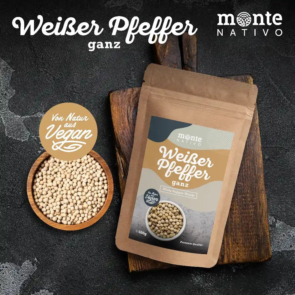 Weißer Pfeffer ganz (500g)