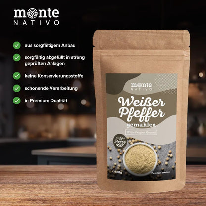Weißer Pfeffer gemahlen (500g)